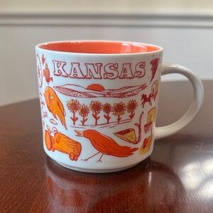 Starbucks “Been There Series” Kansas Mug with Orange Interior